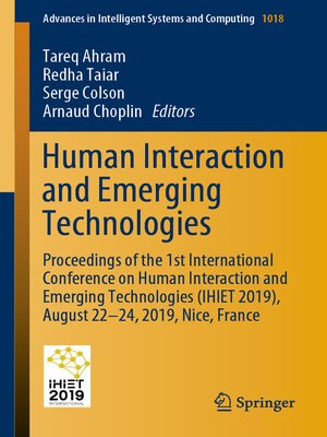 cover image of Human Interaction and Emerging Technologies